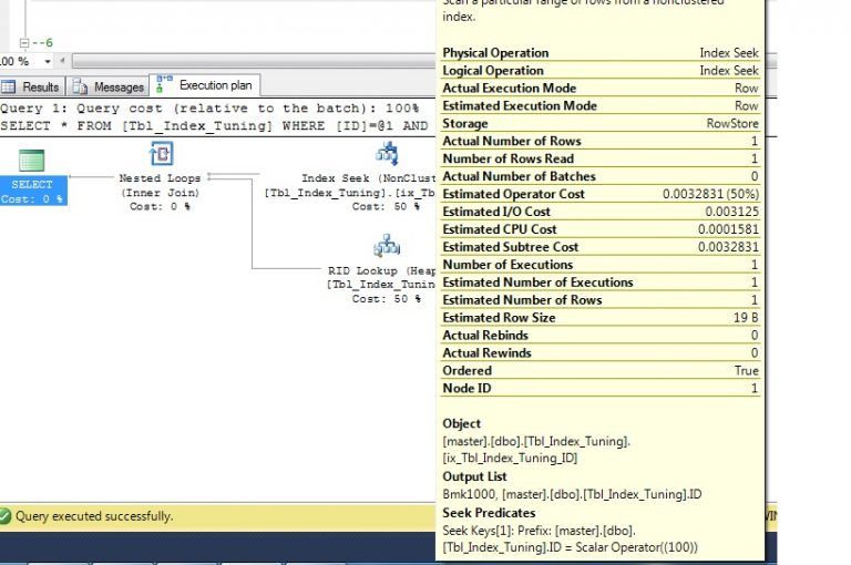 Performance Tuning Steps Query by looking an execution plan and ...